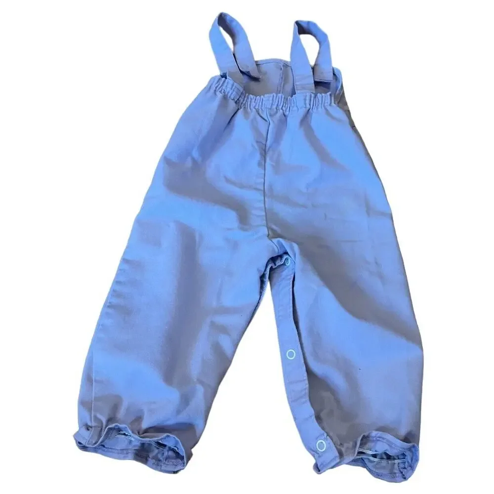 VTG Sears Kids Purple Butterflies Overalls Size 32.5-36” 26-31 Lbs 80’s READ